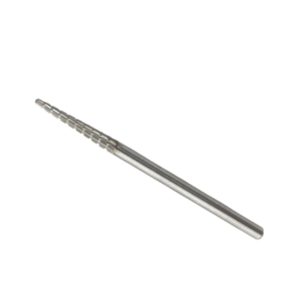 Straight edge with spiral cut bit