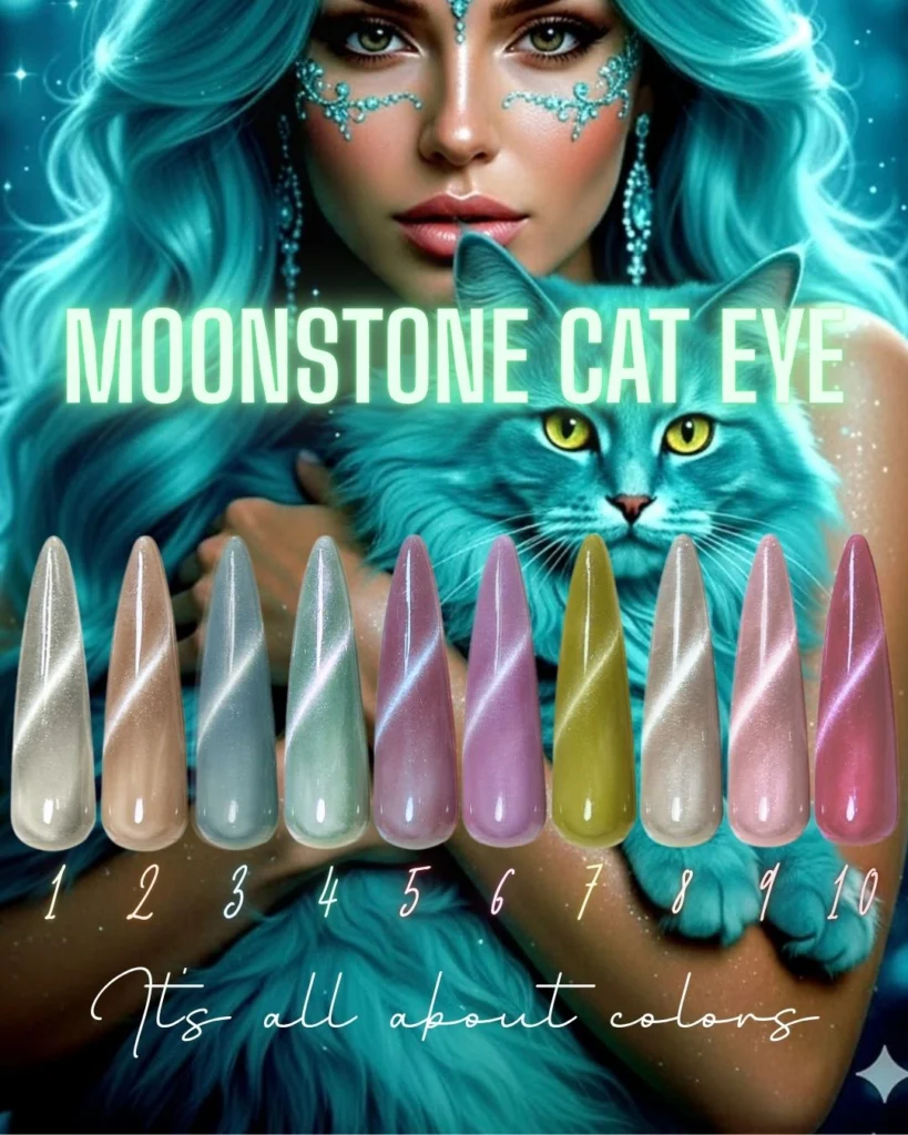 Catalea Professional Gel Nail Polish Collection - Long Lasting Cat Eye Effect