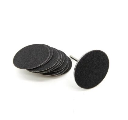 Metal disc with sand paper