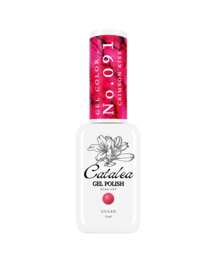 Catalea Crimson Kiss No.091 crimson gel polish bottle, 12 ml